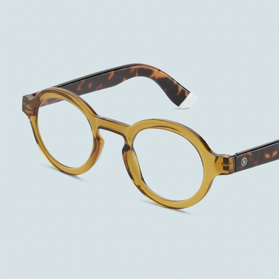 Barner Glasses Charles Glossy Blue light - Ecru Olive Combi product photo