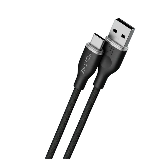 Voltme Bawer Link Rugg USB-A TO USB-C Fast Charging Cable -1 8M 60W 3A-Black product photo