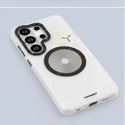 Youngkit  Samsung Galaxy S26 Ultra Magnetic Case Unique Disc Design TPU + PC Phone Case