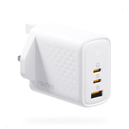 Voltme Revo 67 GaN Wall Charger – 67W – 3 Ports – White