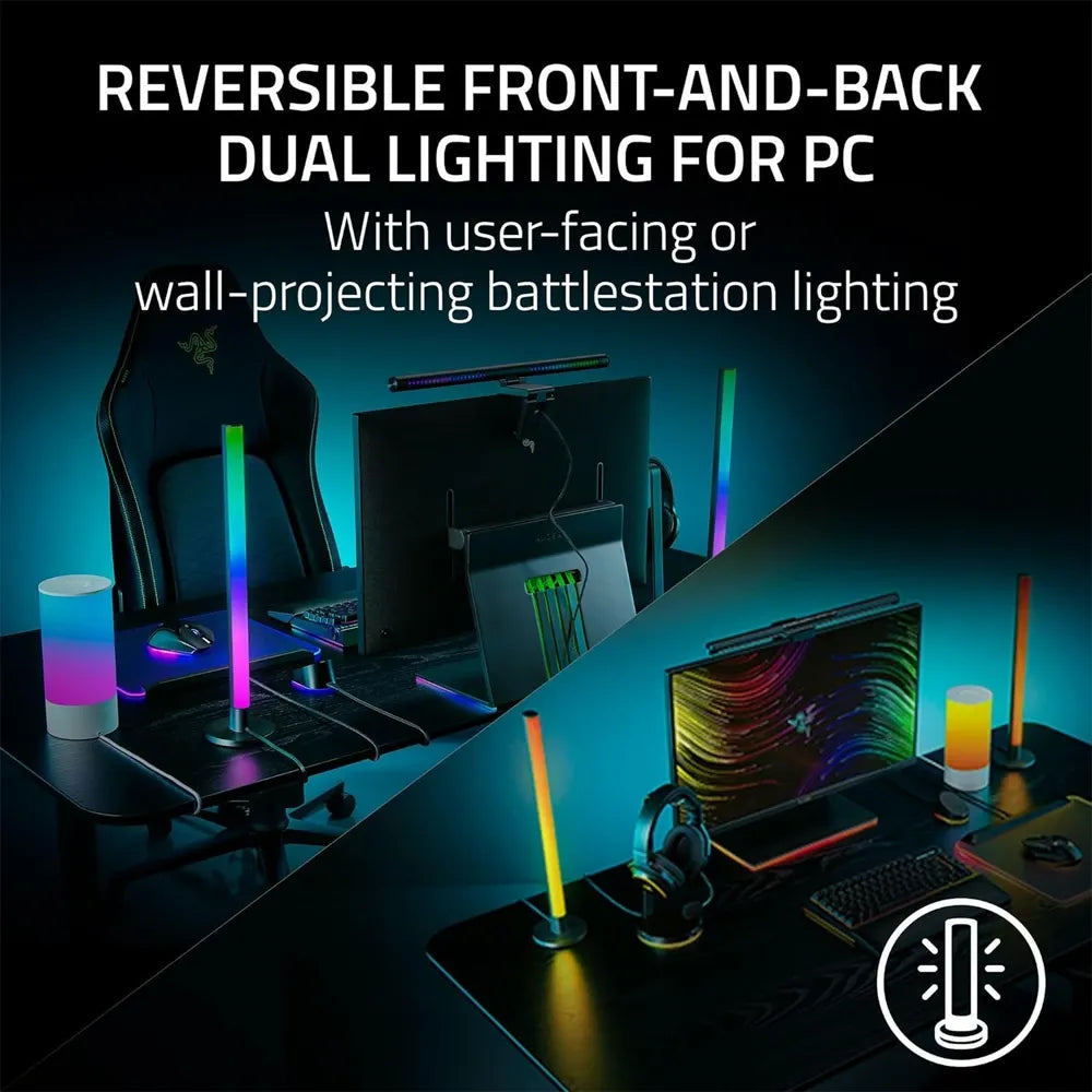 Razer Aether Standing Light Bars | Customizable RGB Smart Lighting