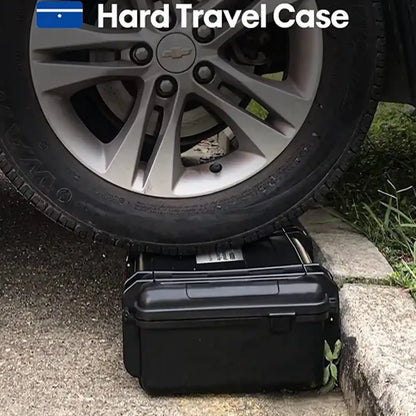 Devaso Hard Shell Travel Waterproof Case for Playstation 5 Console, Controllers, Games and Accessories - Black