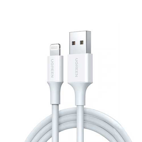 Ugreen USB - A To Lightning Male Cable 1m (White) - AZM Store