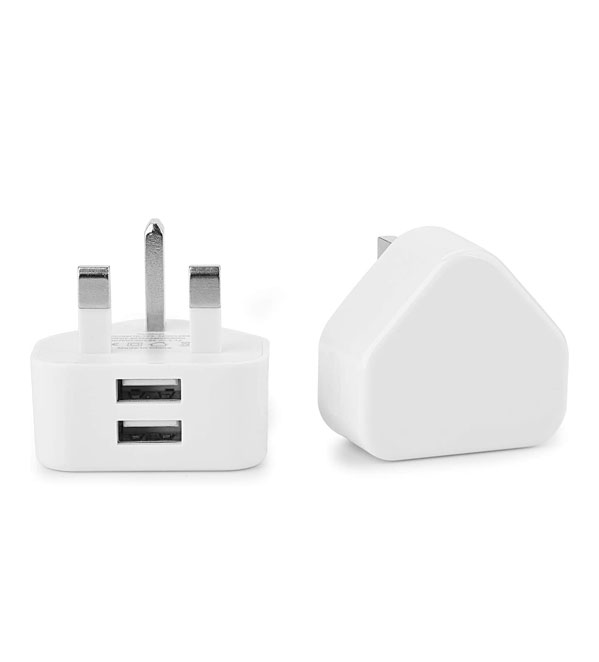 شاحن منزل سداد أبيض 2 مخرج