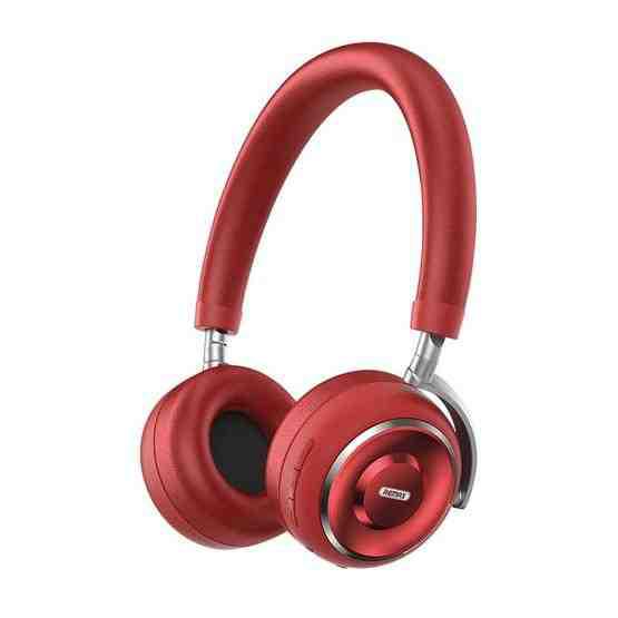 REMAX RB-620HB Bluetooth 5.0 Metal Wireless Bluetooth Headset- Red
