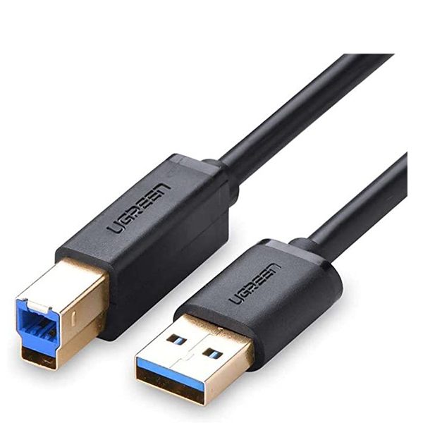 Ugreen USB 3.0  A to Type B Male Cable, 2 Metre Length, Black