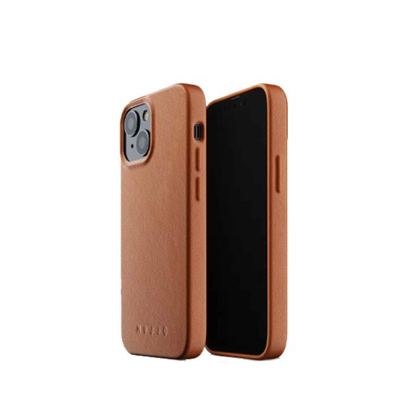 Mujjo iPhone 13  Full Leather Case  - Tan