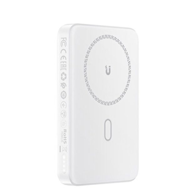 Acefast  PD 20W Magnetic Wireless Charging 10000mAh Power Bank with Foldable Kickstand - White