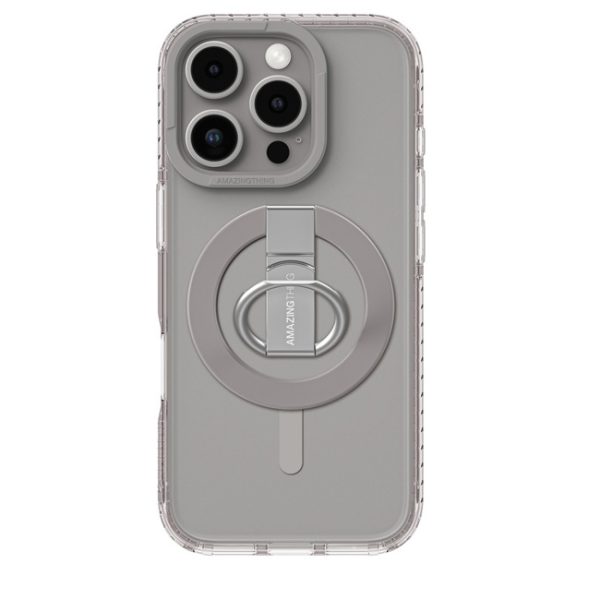 Amazing thing iPhone 16 PRO 6.3 TITAN PRO MAG GRIP DROP PROOF CASE- Gray