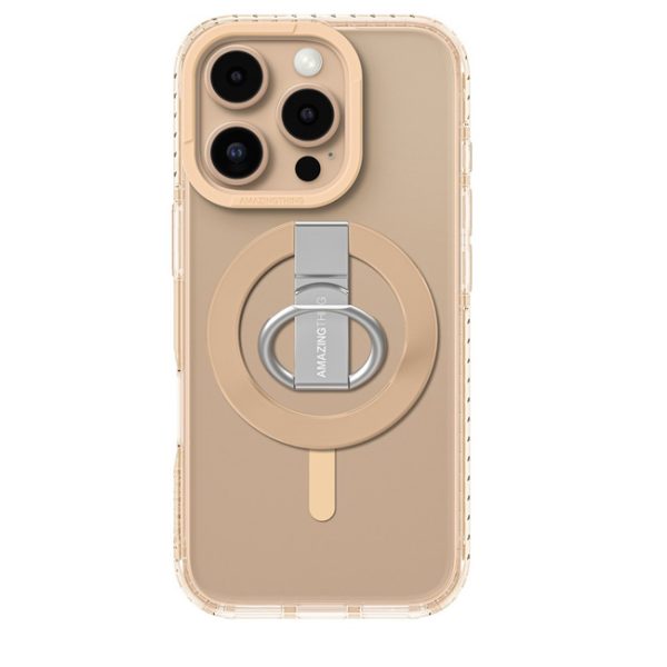 Amazing Thing iPhone 16 PRO 6.3 TITAN PRO MAG GRIP DROP PROOF CASE -Rose Gold