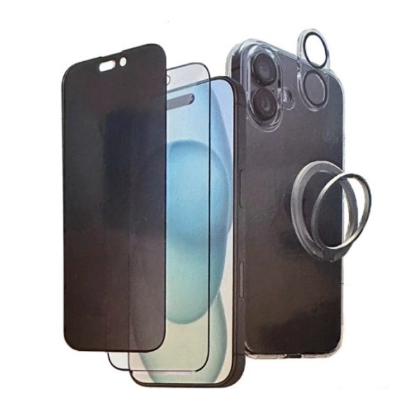 Levory iPhone 16  Full Body 5 in 1 Full Shield Protection Package - Multi