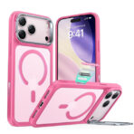 ESR  iPhone 17 Pro Max  HaloLock Classic Hybrid Case with Stash Stand (Frosted Pink)
