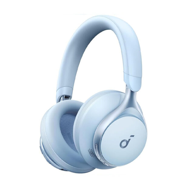 Soundcore by Anker, Space One, Noise Cancelling Wireless Audio, Comfortable Fit -Blue