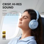 ⁦Soundcore by Anker, Space One, Noise Cancelling Wireless Audio, Comfortable Fit -Blue⁩ - الصورة ⁦5⁩