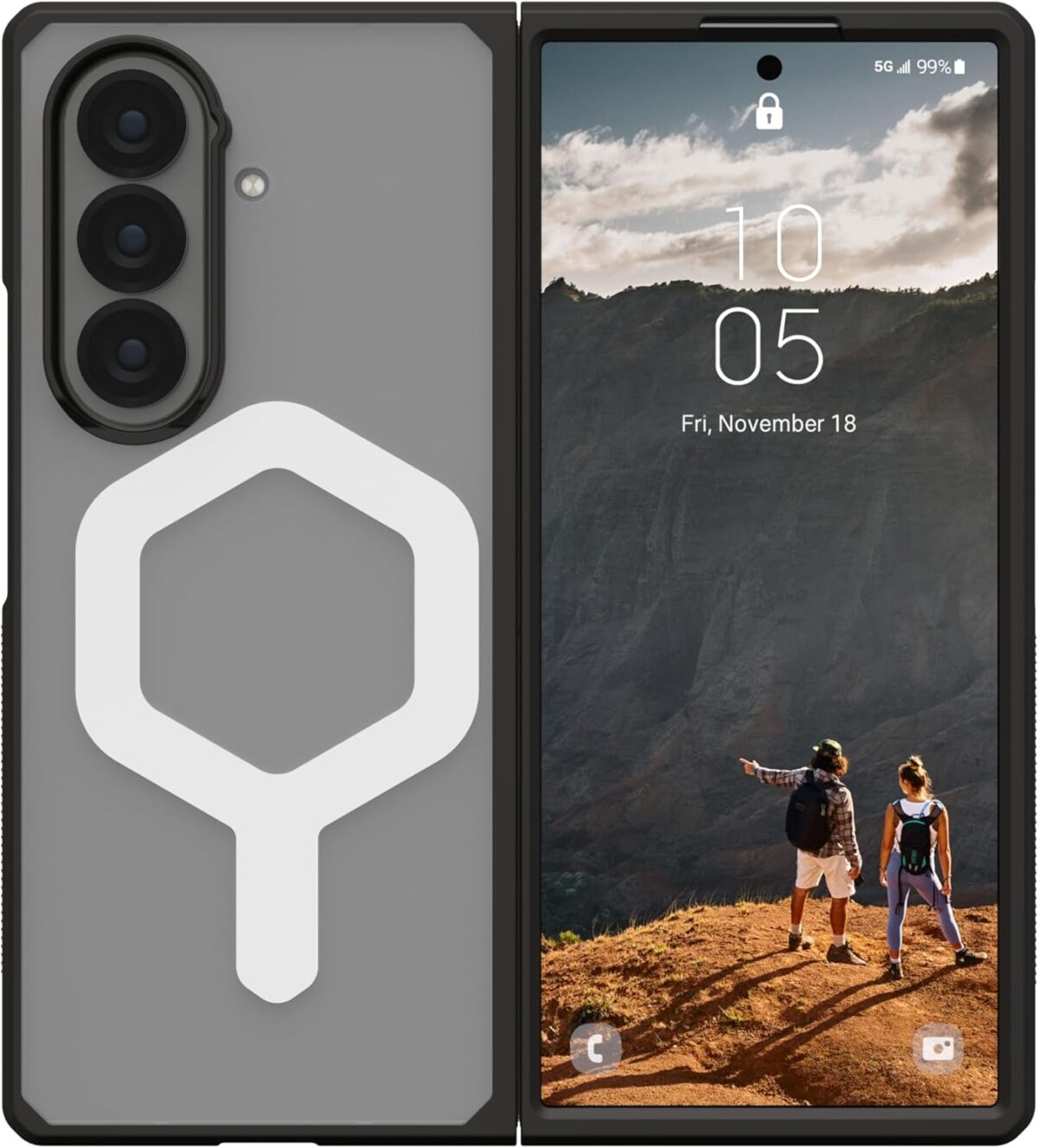 UAG Samsung Galaxy Z Fold 7 Compatible with  Case Mouve  Ice - Image 2