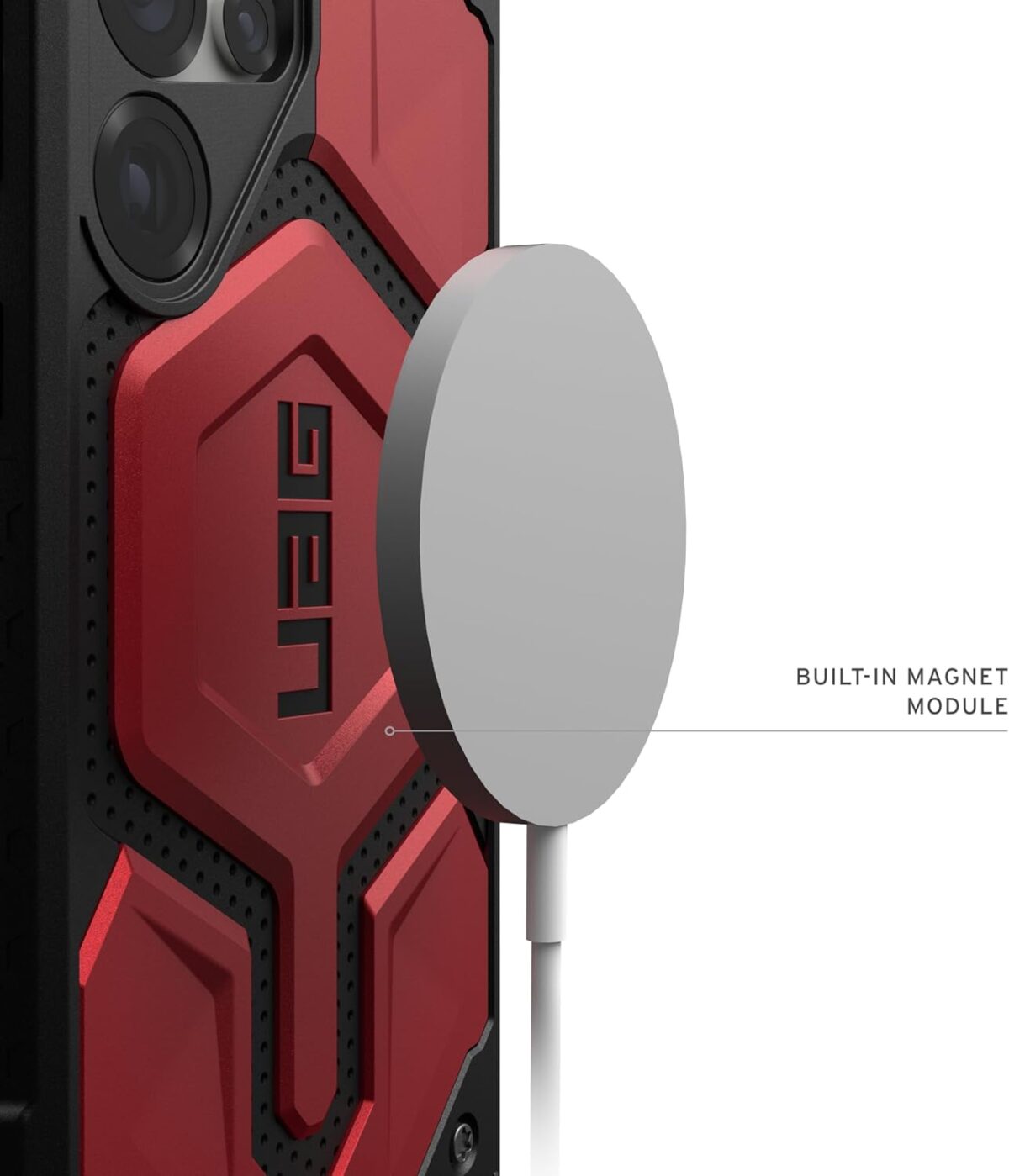 UAG for Samsung Galaxy S25 Ultra Case 6.9" Monarch Pro Cover, Crimson - Image 3