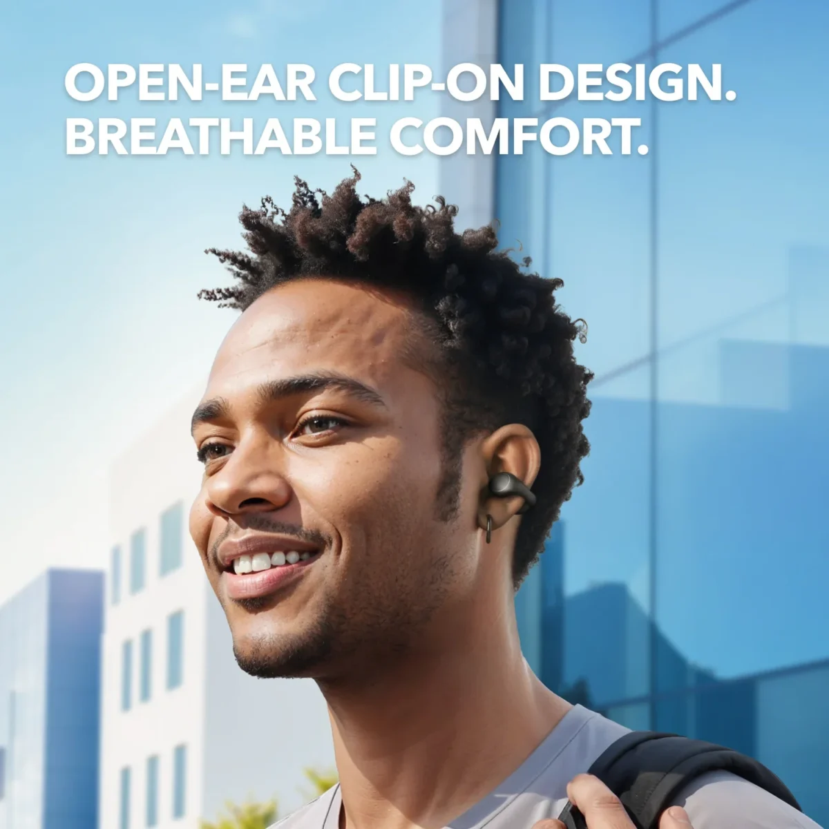 ⁦soundcore C40i | Flexible and Comfortable Clip-On Earbuds Clear⁩ - الصورة ⁦2⁩