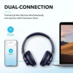 ⁦Soundcore by Anker Q20i Hybrid Active Noise Cancelling Headphones - Blue⁩ - الصورة ⁦2⁩