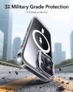 ESR iPhone 17 HaloLock Classic Hybrid Case with Stash Stand  (Clear) - Image 3