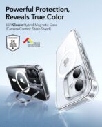 ESR iPhone 17 HaloLock Classic Hybrid Case with Stash Stand  (Clear) - Image 2