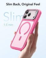 ESR  iPhone 17 Pro Max  HaloLock Classic Hybrid Case with Stash Stand (Frosted Pink) - Image 4
