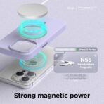 ⁦Elago Silicone Magsafe Case iPhone 15 Pro Max (Purple)⁩ - الصورة ⁦2⁩