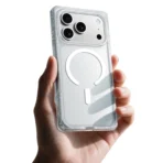 ⁦AmazingThing iPhone 17 Pro Omni Clean Aesthetics With Sharp Edges- Clear⁩ - الصورة ⁦3⁩