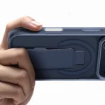 ⁦AmazingThing iPhone 17 Pro Max Titan Pro+ Stands Steady, Protected By X-CUSHION PRO 7- Blue⁩ - الصورة ⁦2⁩