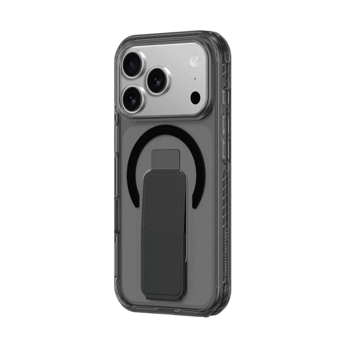 ⁦AmazingThing iPhone 17 Pro Titan Pro+ Stands Steady, Protected By X-CUSHION PRO 7- Black⁩ - الصورة ⁦3⁩