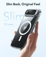 ⁦ESR  iPhone 17 Air HaloLock Classic Hybrid Case with Stash Stand (Clear)⁩ - الصورة ⁦3⁩