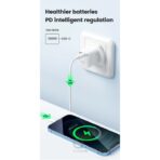 ⁦Brave GaN Fast Charger PD20W & QC3.0 - white⁩ - الصورة ⁦2⁩