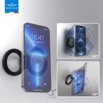 ⁦Brave MagGrip 3-in-1 Magnetic Ring Holder & Kickstand- Black⁩ - الصورة ⁦3⁩
