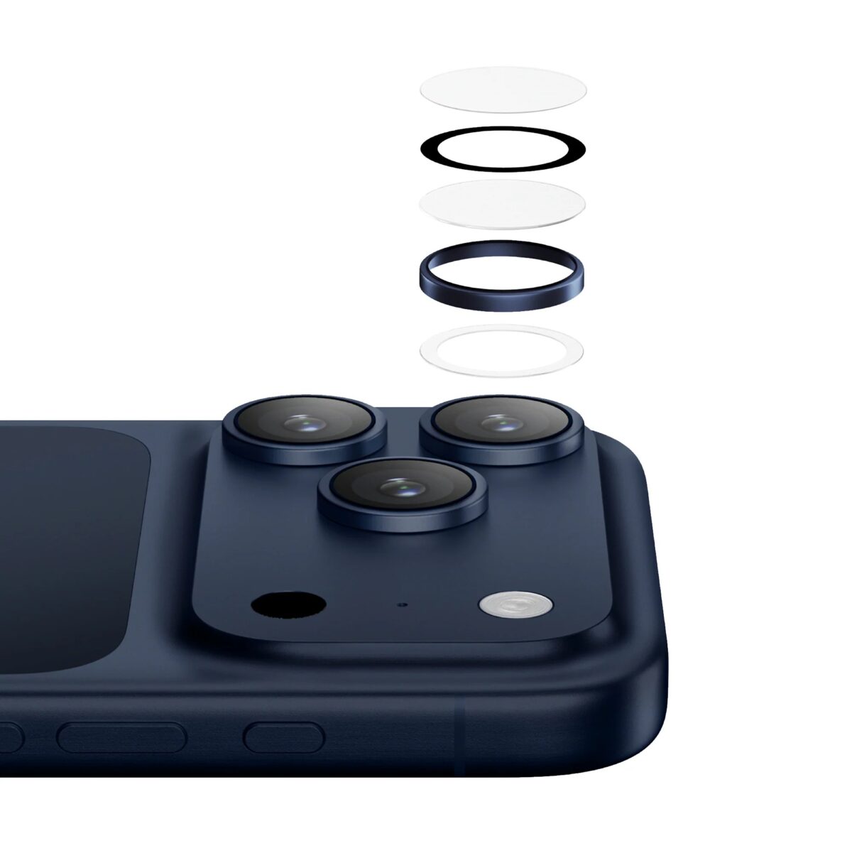⁦AmazingThing iPhone 17 Pro / Pro Max Supreme Titan Lens - Blue⁩ - الصورة ⁦2⁩