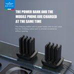 ⁦BRAVE 4-in-1 Portable Slim Power Bank Station with Dual Port on the Base (45W Type-C and USB-A)⁩ - الصورة ⁦2⁩