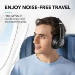 ⁦Soundcore by Anker Q20i Hybrid Active Noise Cancelling Headphones - Black⁩ - الصورة ⁦2⁩