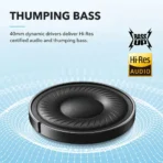 ⁦Soundcore by Anker Q20i Hybrid Active Noise Cancelling Headphones - Black⁩ - الصورة ⁦3⁩