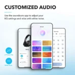 ⁦Soundcore by Anker Q20i Hybrid Active Noise Cancelling Headphones - Black⁩ - الصورة ⁦4⁩