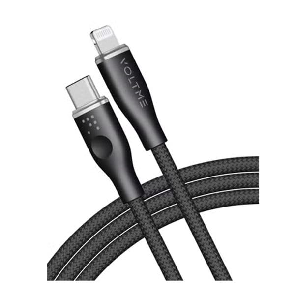 Voltme Usb C to Lightning PowerLink Rugg 3A 30W - Black