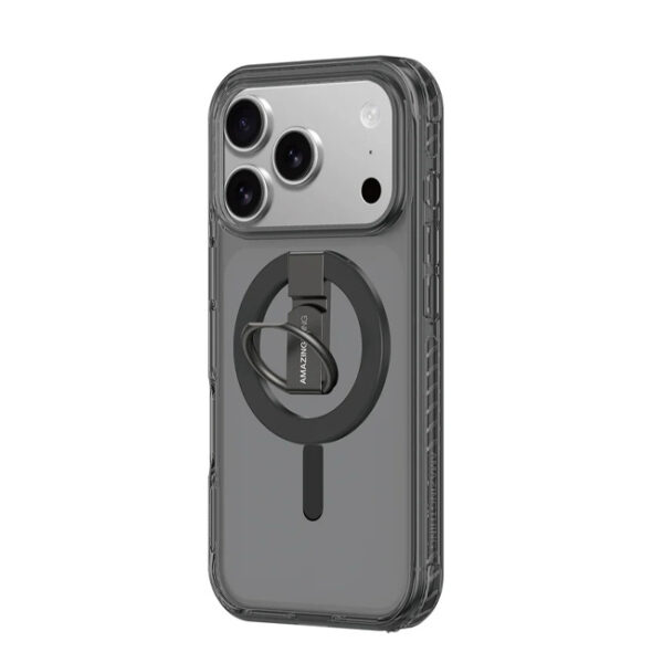 AmazingThing iPhone 17 PRO 6.3 Titan Pro Grip Ring Set Mag Drop Proof Case -Black