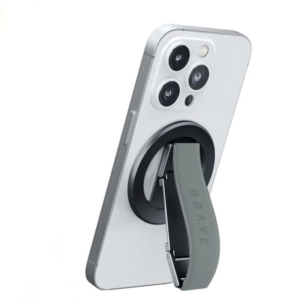 BRAVE GRIP 3 in 1 Magnetic Grip & Kickstand Gray