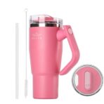Brave Temp Guard Vacuum Insulated Travel Mug 950ml - Rose Red