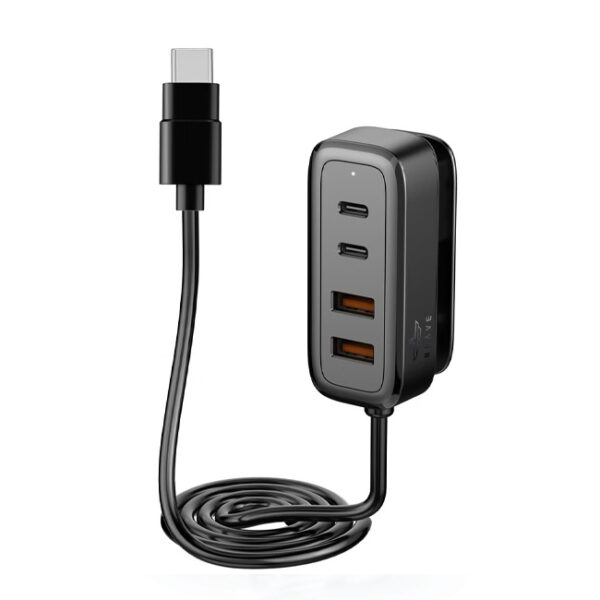 BRAVE 60W MULTI PORT CAR CHARGER EXTENSION - FOR TYPE-C CABLE PORT