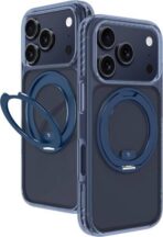 ⁦AmazingThing iPhone 17 PRO 6.3 Titan Pro Magspin Drop Proof Case - BLUE⁩ - الصورة ⁦4⁩