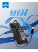 BRAVE 60W MULTI PORT CAR CHARGER EXTENSION - FOR TYPE-C CABLE PORT - Image 2