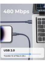 ⁦Voltme PowerLink RUGG Fast Charge Cable TYPE-C TO IPHONE 3A 30W  Edition PURPLE⁩ - الصورة ⁦2⁩
