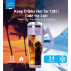 ⁦Brave Temp Guard Vacuum Insulated Travel Mug 1200ml - Lilac⁩ - الصورة ⁦4⁩