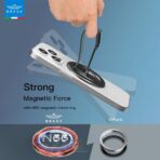 ⁦BRAVE GRIP 3 in 1 Magnetic Grip & Kickstand Gray⁩ - الصورة ⁦4⁩