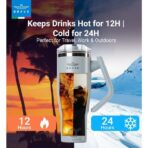 ⁦Brave Temp Guard Vacuum Insulated Travel Mug 1200ml - Turquoise⁩ - الصورة ⁦2⁩