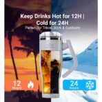 ⁦Brave Temp Guard Vacuum Insulated Travel Mug 1200ml - Antique Lilac⁩ - الصورة ⁦2⁩