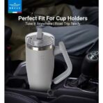 ⁦Brave Temp Guard Vacuum Insulated Travel Mug 1200ml - Dark Grey⁩ - الصورة ⁦2⁩